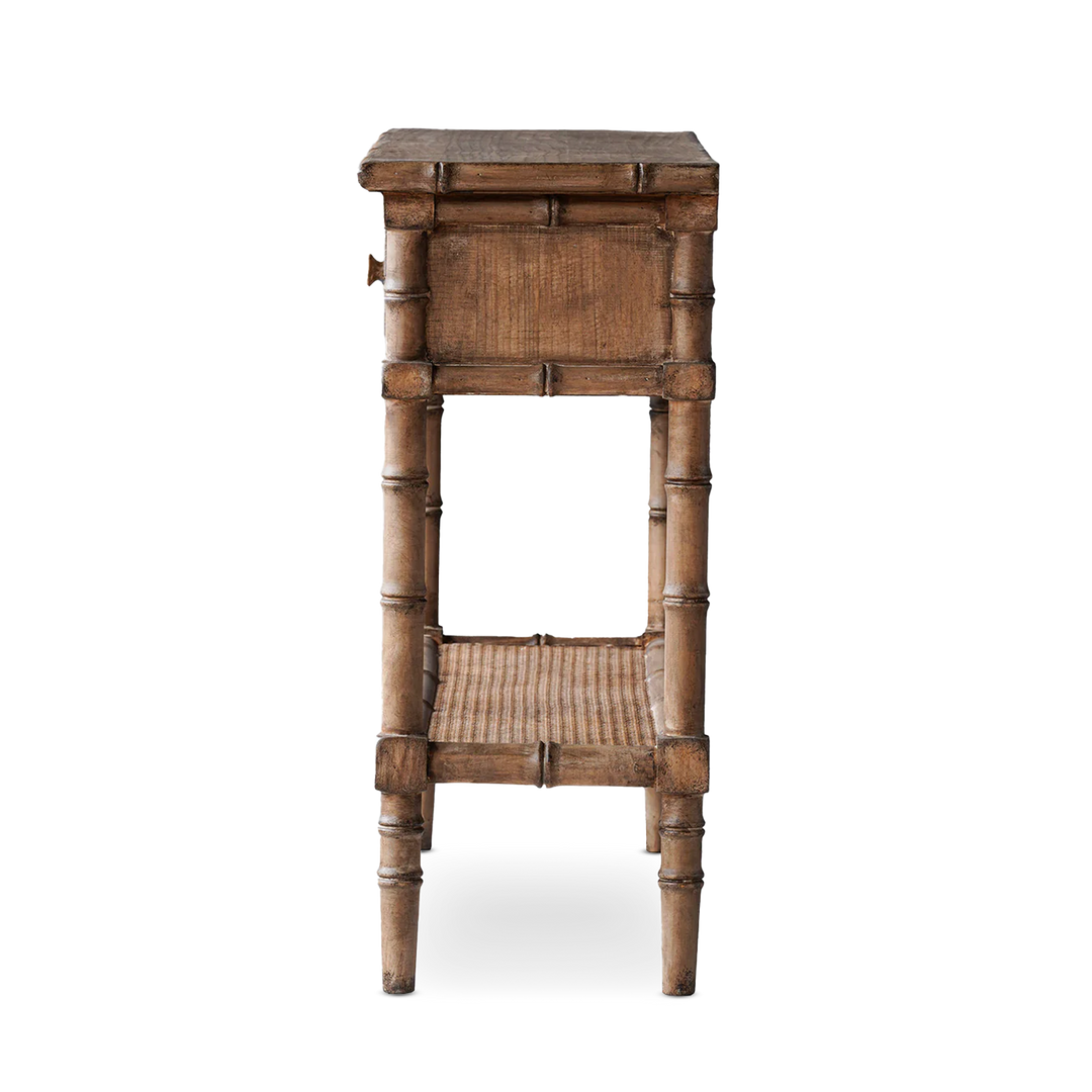Faux Bamboo Console side